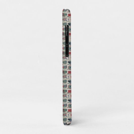 Mahjong Tegels Pattern Personalized Case-Mate iPhone Case (Achterkant/links)