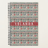 Mahjong Tegels Pattern Personalized Planner (Voorkant)