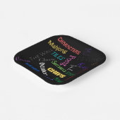 Mahjong Thed Paper Bord in Black (Gebogen)