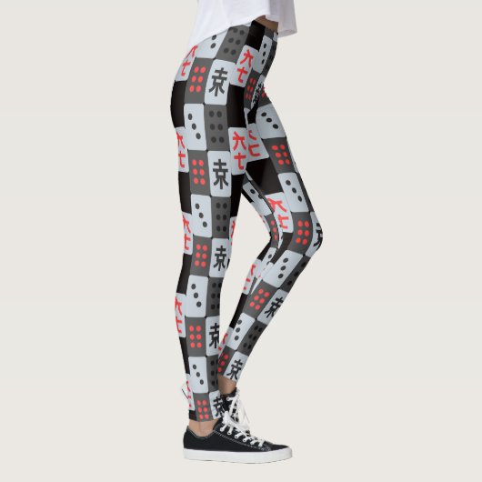Mahjong Tiled Pattern Leggings (Rechts)