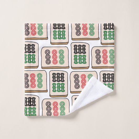 Mahjong Tiles Luck Strategy Joueurs (Gant de toilette)