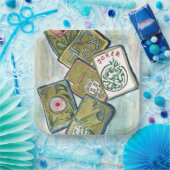 Mahjong Tiles Papieren Bordje (Feest)