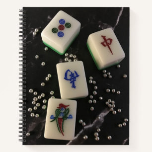 Mahjong Tiles Spiral Notitieboek