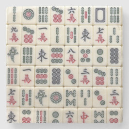 Mahjong Tiles Stenen Onderzetter