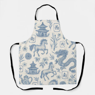Mahjong Toile - Jaar van het Paard Schort