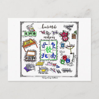 Mahjong Tool Briefkaart