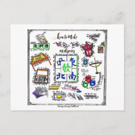 Mahjong Tool Briefkaart