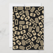 Mahjong tuiles - invitation à la fête (Dos)