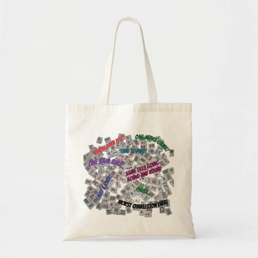 Mahjong Uitspraken Boodschappentas Tote Bag (Voorkant)