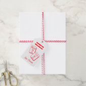 Mahjong Valentijnsfeest Uitnodiging Cadeaulabel (Met Touw)