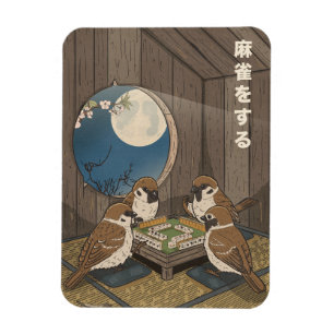 Mahjong vogels spel spelen magneet