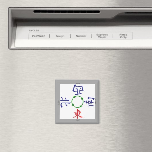 mahjong winds indicator magneet (Insitu (Vaatwasser))