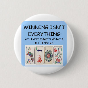 MAHJONG winnaar Ronde Button 5,7 Cm