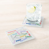 Mahjong Words Onderzetter (Schuin)