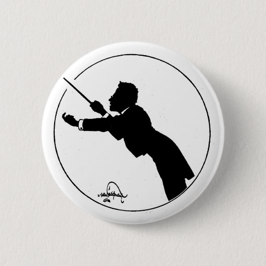 Mahler Conducting Ronde Button 5,7 Cm (Voorkant)