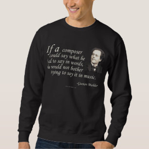 Mahler over het samenstellen trui