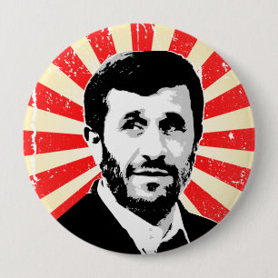 Mahmoud Ahmadinejad Ronde Button 4,0 Cm