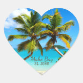 Maho Bay Beach St. John Stickers (Voorkant)