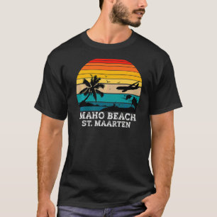 Maho Beach Caribisch eiland St Maarten T-shirt