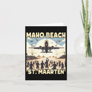 Maho Beach St. Maarten Kaart