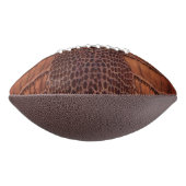Mahogany Alligator Klassiek Reptielenleer (Faux) American Football (Gedraaid 270)