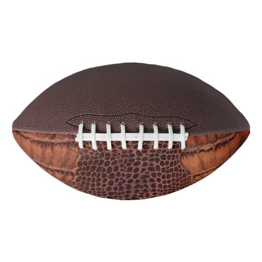 Mahogany Alligator Klassiek Reptielenleer (Faux) American Football (Voorkant)
