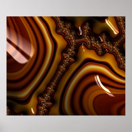 Mahogany - Fractal Print - Limited Edition (Voorkant)