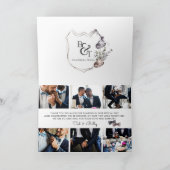 Mahogany Masculine Wedding Hartelijk dank Bedankkaart (Binnen)