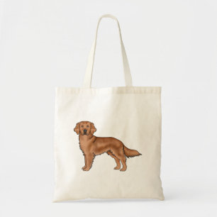 Mahogany Red Golden Retriever Schattige Cartoon Do Tote Bag