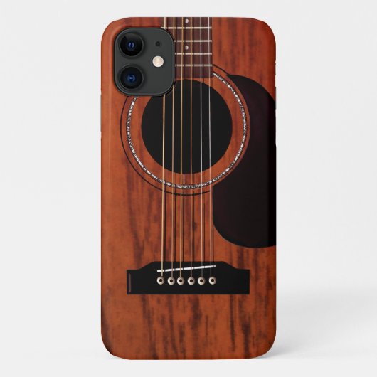 Mahogany Top Acoustic Guitar Case-Mate iPhone Case (Achterkant)