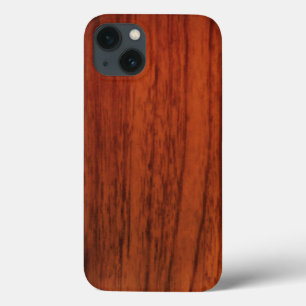 Mahogany Wood Print iPhone 13 Hoesje