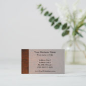 Mahogany Wood Texture Visitekaartje (Staand voorkant)