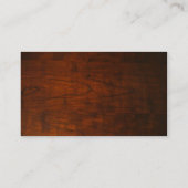 Mahogany Wood Texture Visitekaartje (Achterkant)