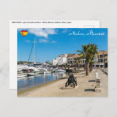 Mahon Harbour en paseo maritimo - Menorca, Spanje Briefkaart (Voorkant / Achterkant)