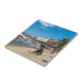 Mahon Harbour en paseo maritimo - Menorca, Spanje Tegeltje (Zijkant)