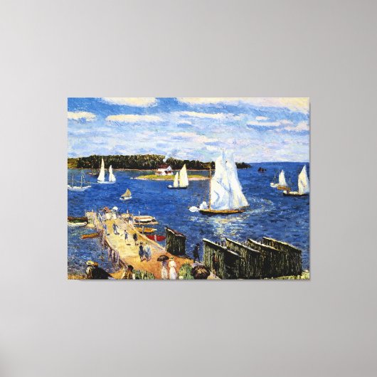Mahone Bay van William Glackens Canvas Afdruk (Voorkant)