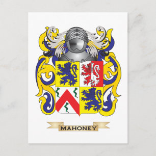 Mahoney coat of Arms (Family Crest) Briefkaart