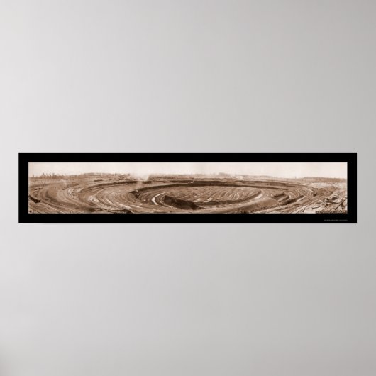 Mahoning Mine MN Foto 1902 Poster (Voorkant)