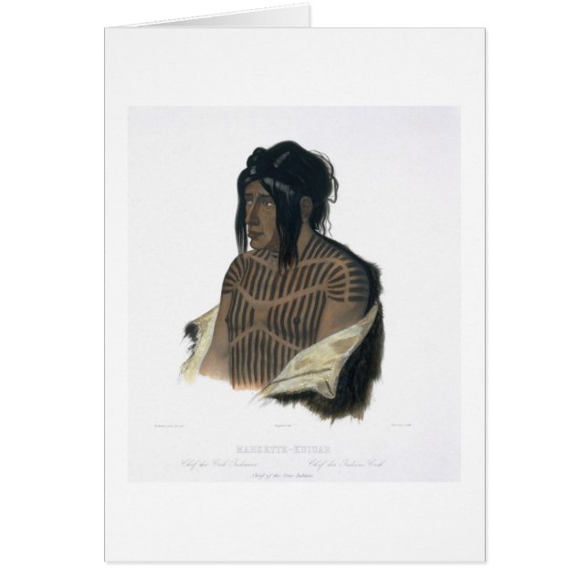 Mahsette-Kuiuab, chef des Indiens de Cree, plat (Devant)