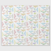 Mai, 4 Anniversaire Papier cadeau d'enveloppement (Plat)