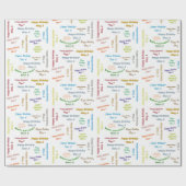 Mai, 6 Anniversaire Papier Cadeau (Plat)