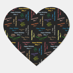 Mai, 7 Anniversaire Sticker