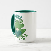 Mai Birthstone Frog tasse de café (Devant gauche)
