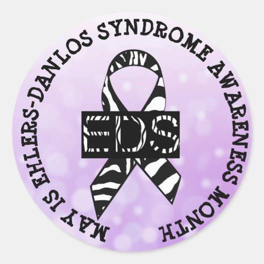 Mai est Ehlers-Danlos syndrome Stickers Mois (Devant)