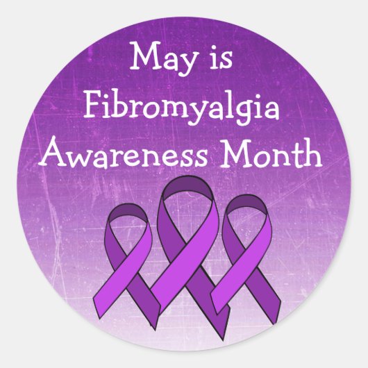 Mai est Fibromyalgie Stickers Mois de sensibilisat (Devant)