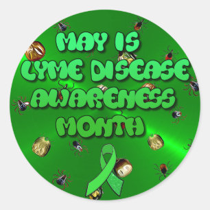 Mai est Lyme Maladie Sensibilisation Mois Stickers
