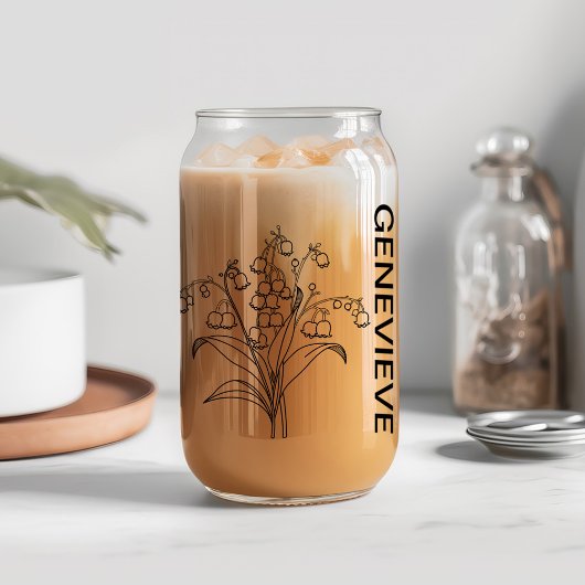 Mai Fleur de naissance Lily de la vallée avec le n