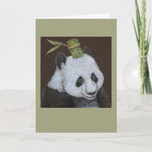 Mai het panda-wenskaart kaart