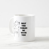 Mai le cheval soit avec vous tasse (Devant gauche)