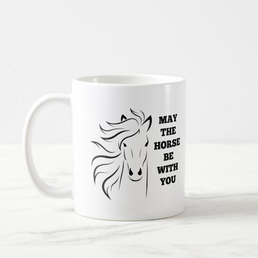 Mai le cheval soit avec vous tasse (Gauche)